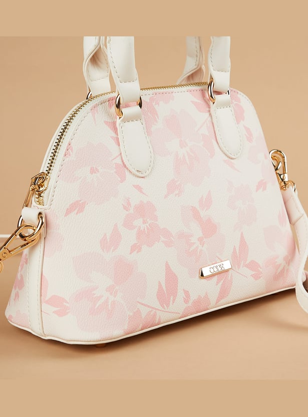 CODE Floral Printed Handheld Bag