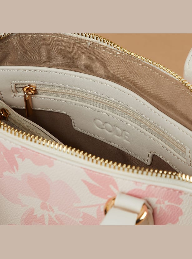 CODE Floral Printed Handheld Bag