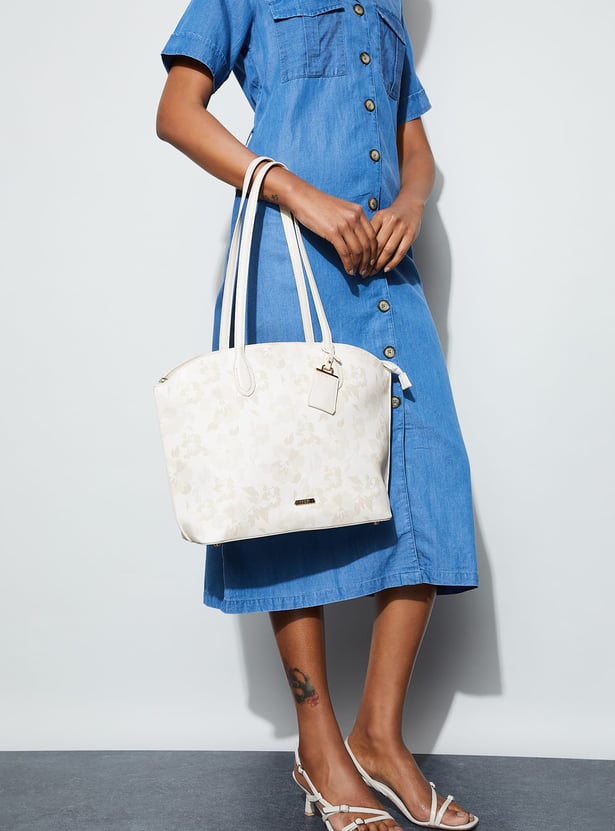 CODE Floral Print Shoulder Bag