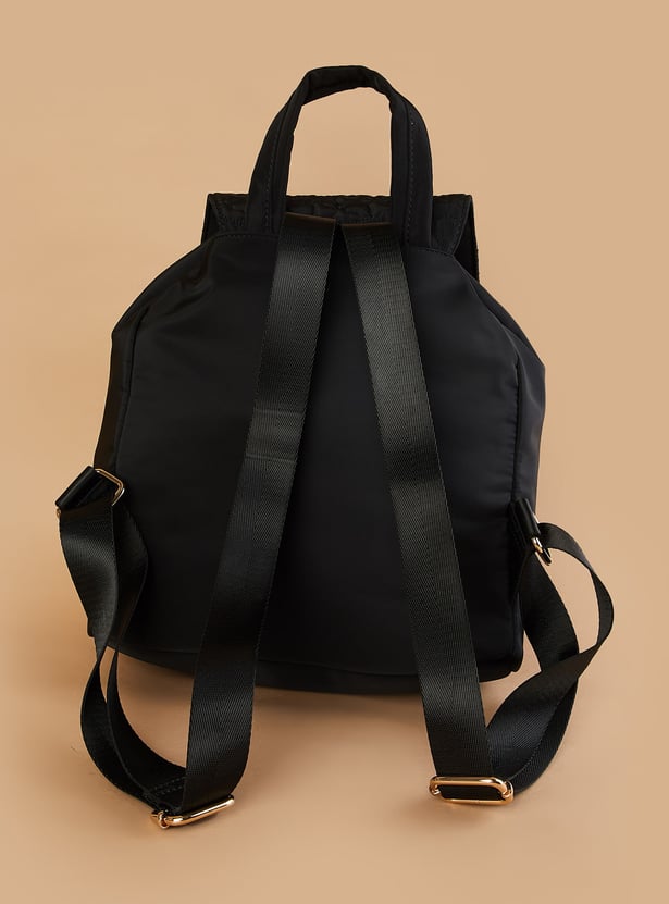 GINGER Quilted Drawstring Backpack