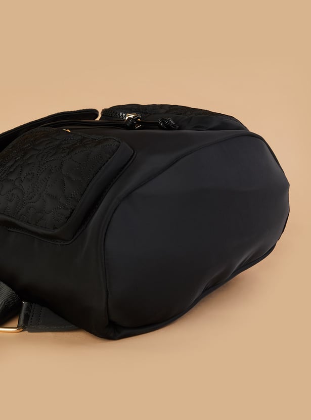 GINGER Quilted Drawstring Backpack