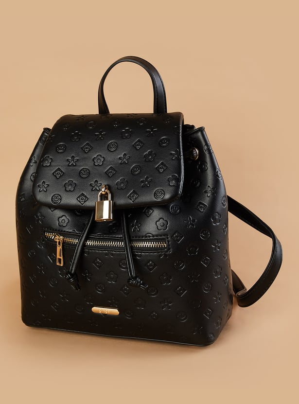 GINGER Embossed Design Backpack