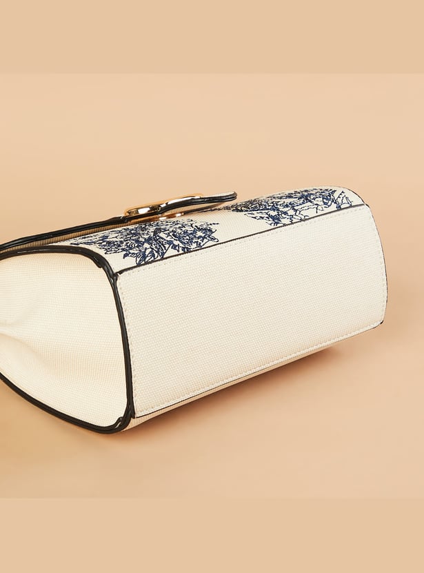 GINGER Floral Print Handheld Bag