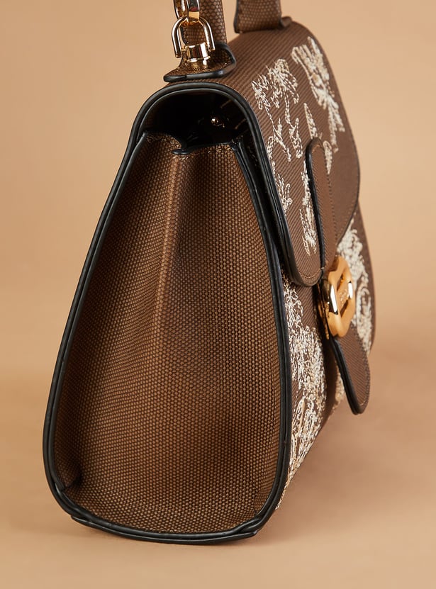 GINGER Floral Print Handheld Bag