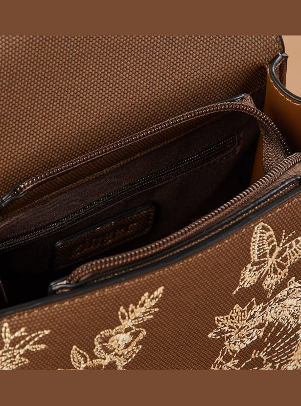 GINGER Floral Print Handheld Bag