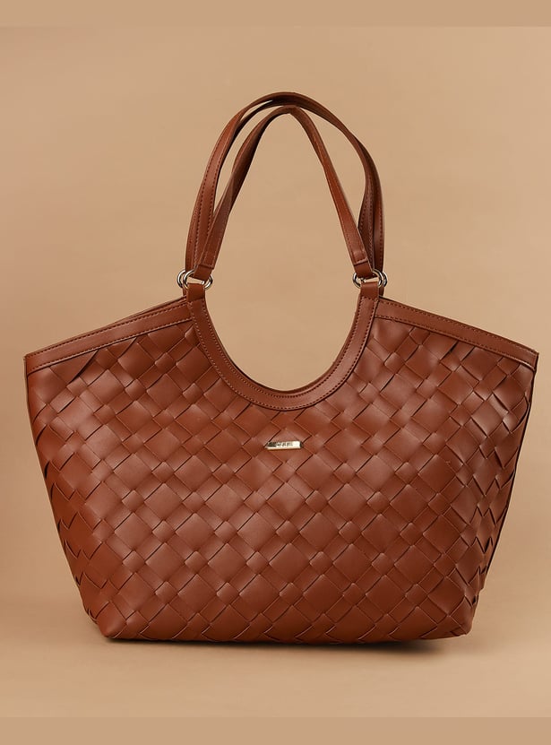 CODE Woven Shoulder Bag
