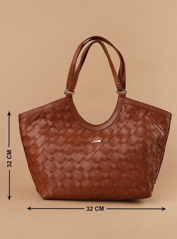 CODE Woven Shoulder Bag