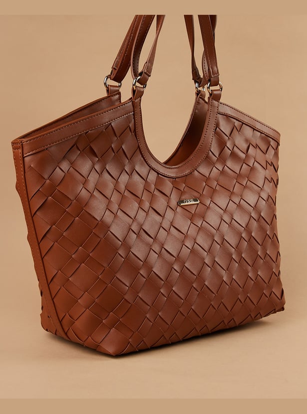 CODE Woven Shoulder Bag