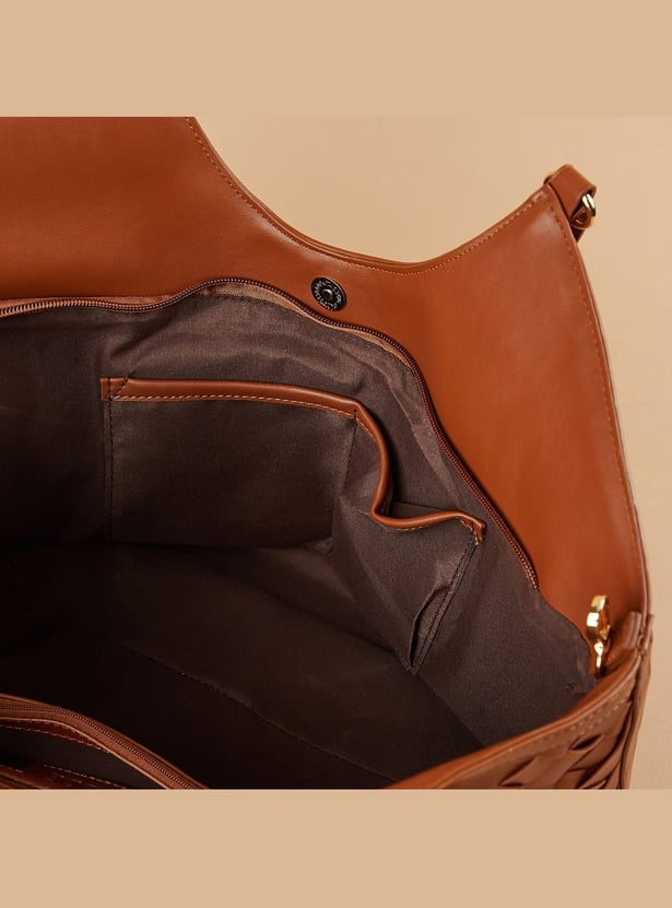 CODE Woven Shoulder Bag