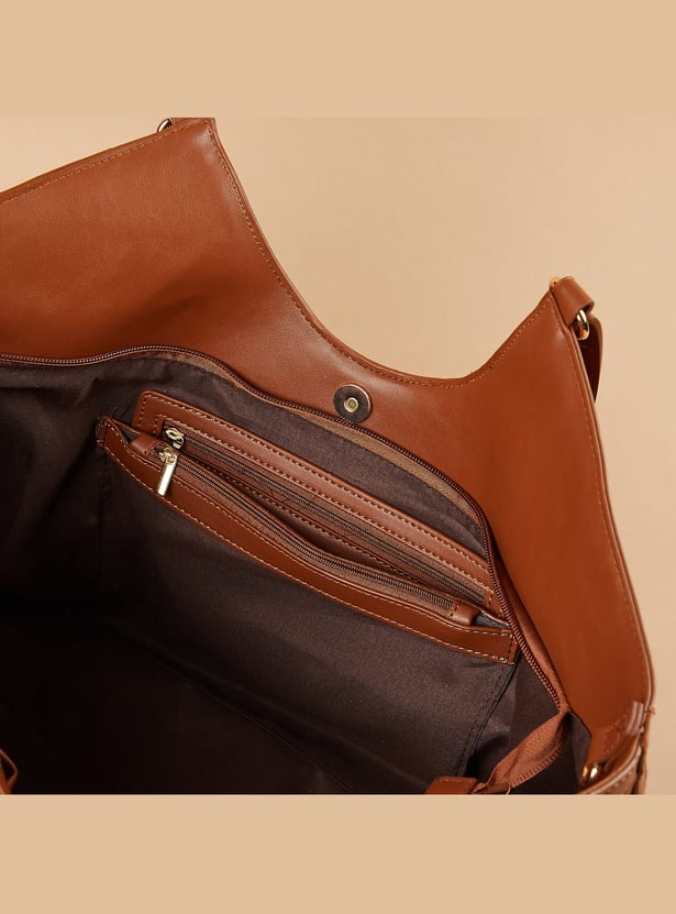 CODE Woven Shoulder Bag