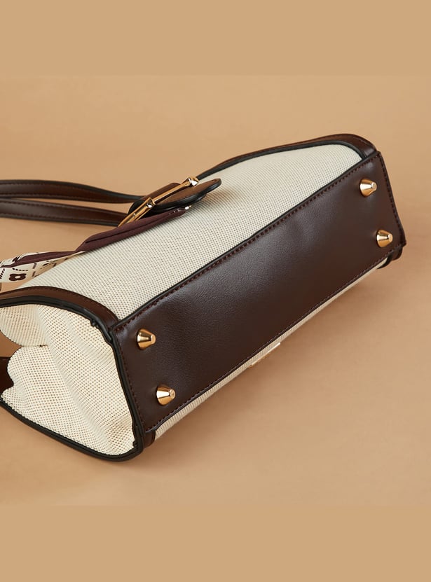 CODE Colourblock Shoulder Bag with Bandana
