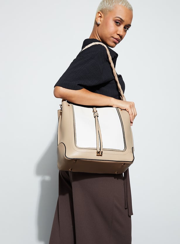 GINGER Colourblocked Shoulder Bag