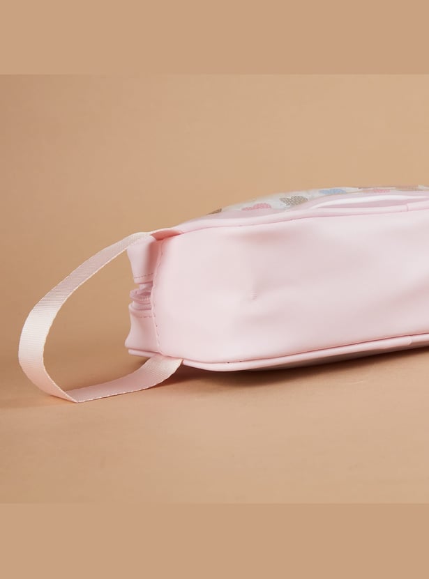GINGER Heart Print Vanity Pouch