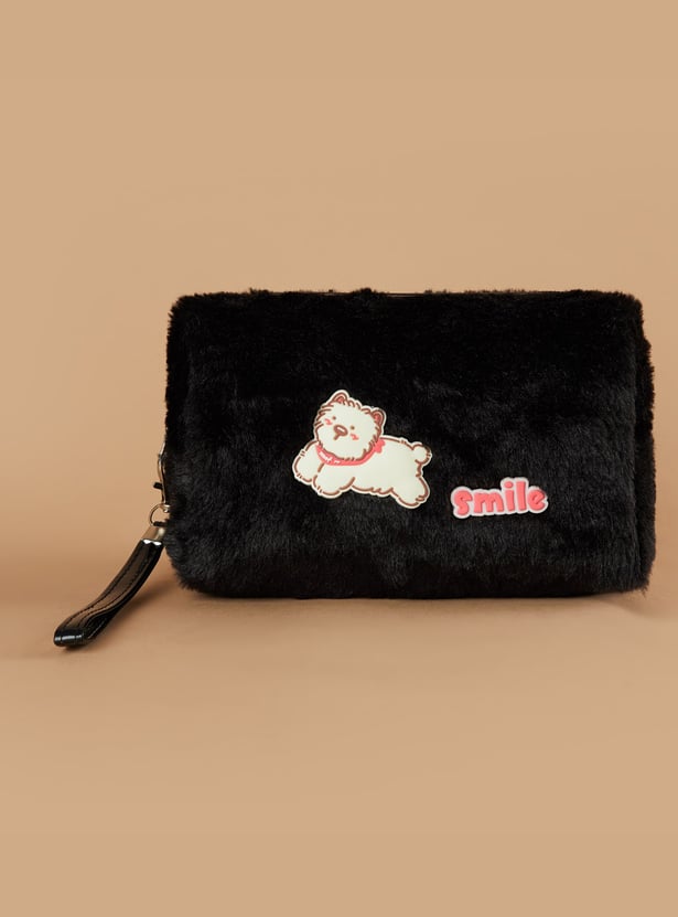 GINGER Appliqued Vanity Pouch
