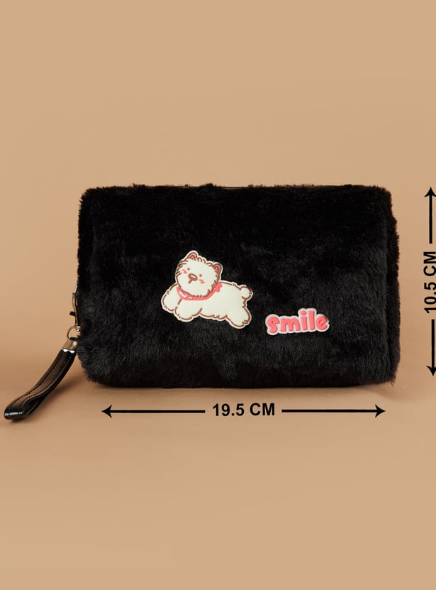 GINGER Appliqued Vanity Pouch