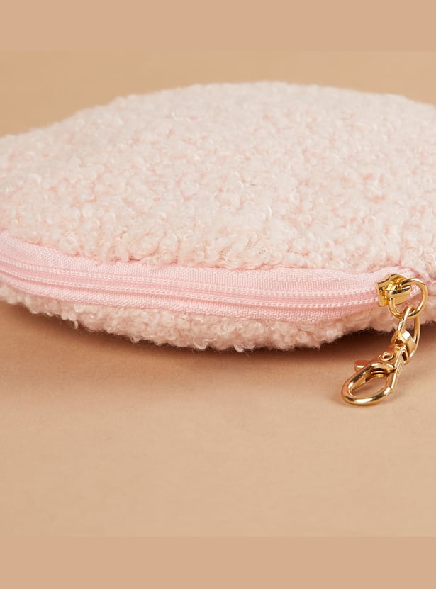 GINGER Girls Floral Applique Sling Bag with Pouch