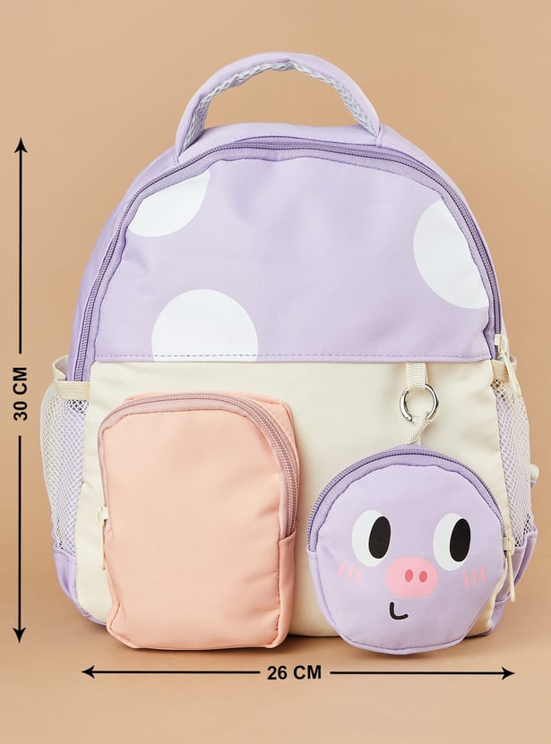GINGER Girls Printed Backpack