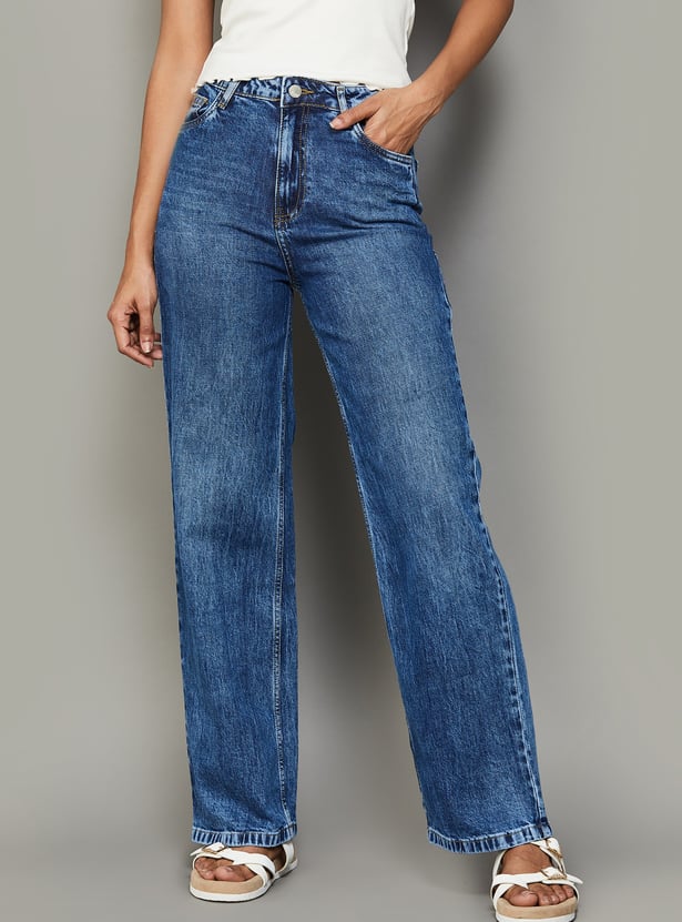 KRAUS Light Washed Straight Fit Jeans