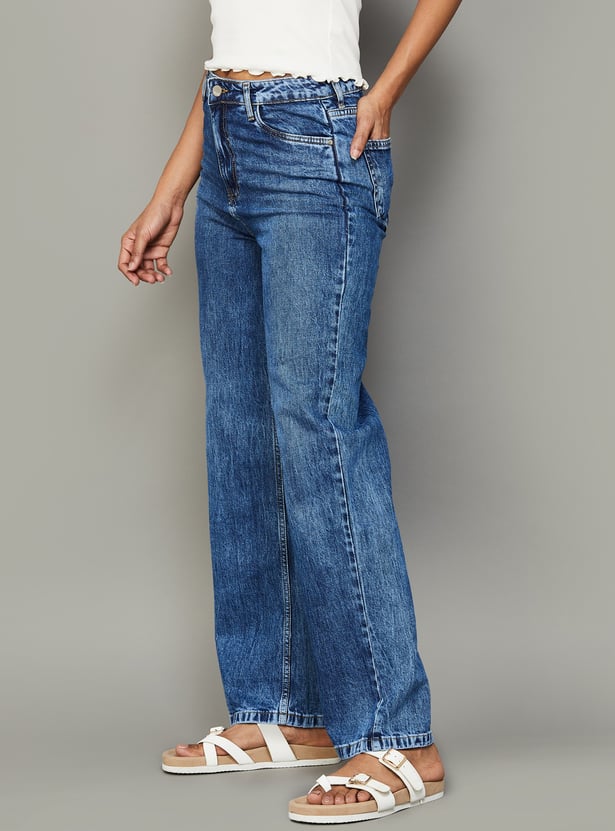 KRAUS Light Washed Straight Fit Jeans