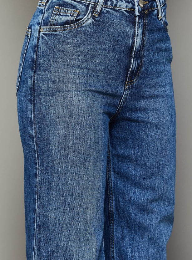 KRAUS Light Washed Straight Fit Jeans