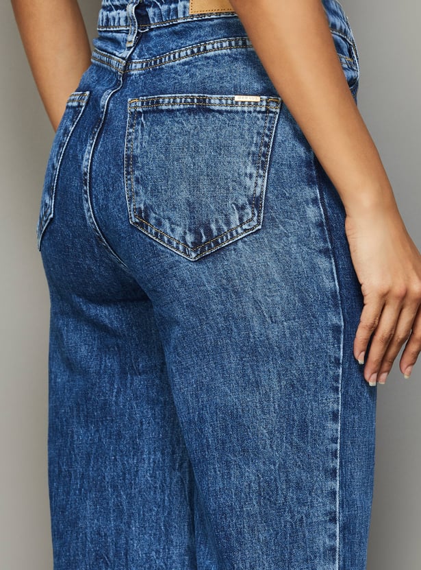 KRAUS Light Washed Straight Fit Jeans
