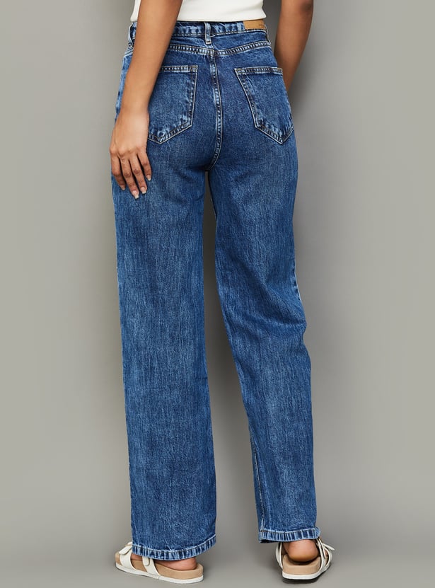 KRAUS Light Washed Straight Fit Jeans