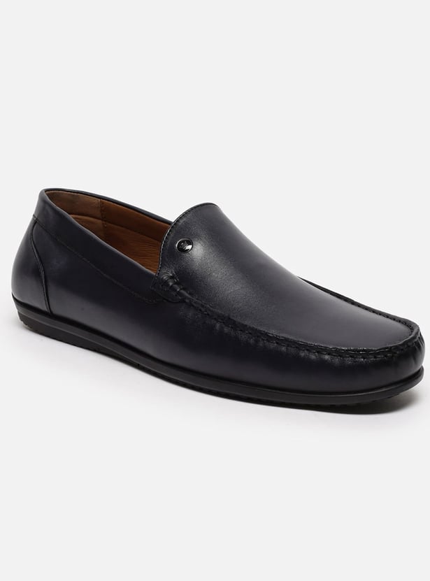 LOUIS PHILIPPE Solid Slip-Ons
