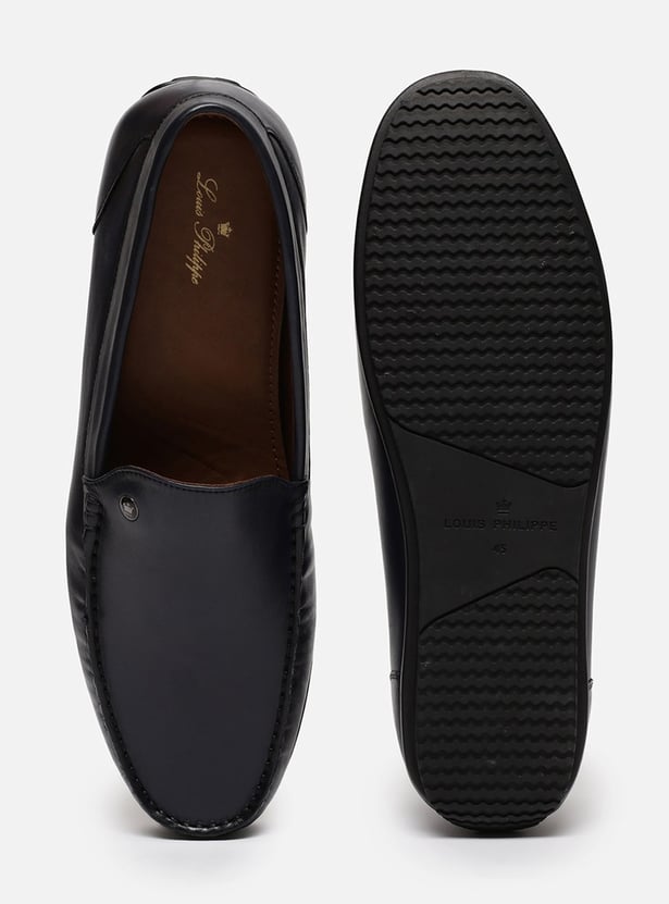 LOUIS PHILIPPE Solid Slip-Ons