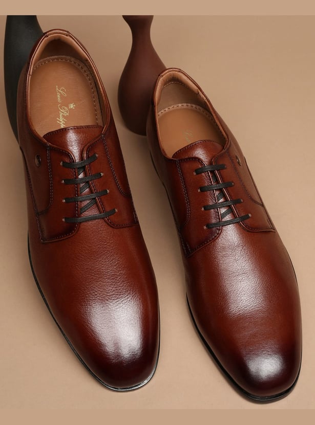 LOUIS PHILIPPE Solid Lace-Ups Shoes