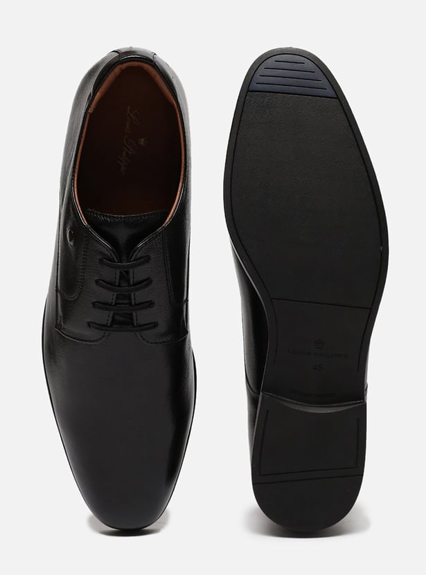 LOUIS PHILIPPE Solid Lace-Up Shoes