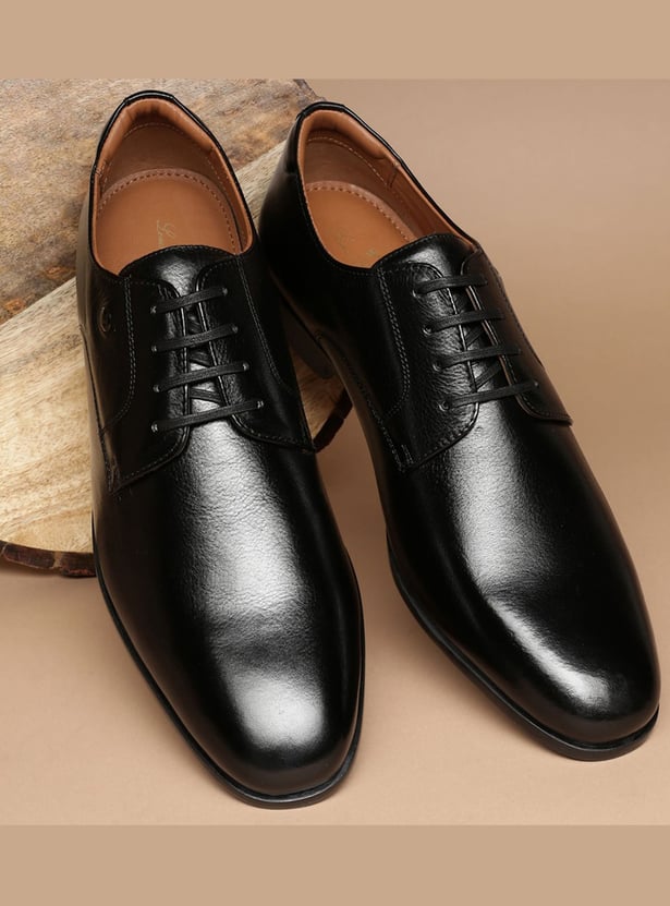 LOUIS PHILIPPE Solid Lace-Up Shoes