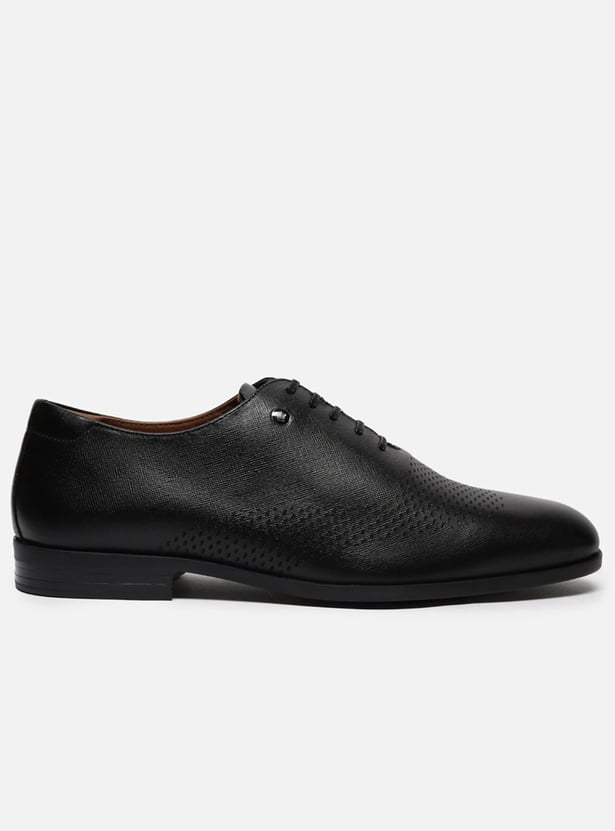 LOUIS PHILIPPE Textured Oxford Shoes