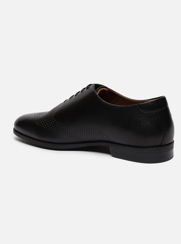 LOUIS PHILIPPE Textured Oxford Shoes