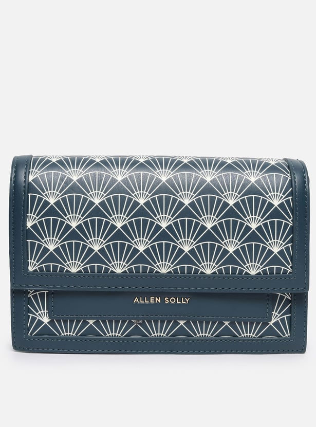 ALLEN SOLLY Geometric Print Sling Bag