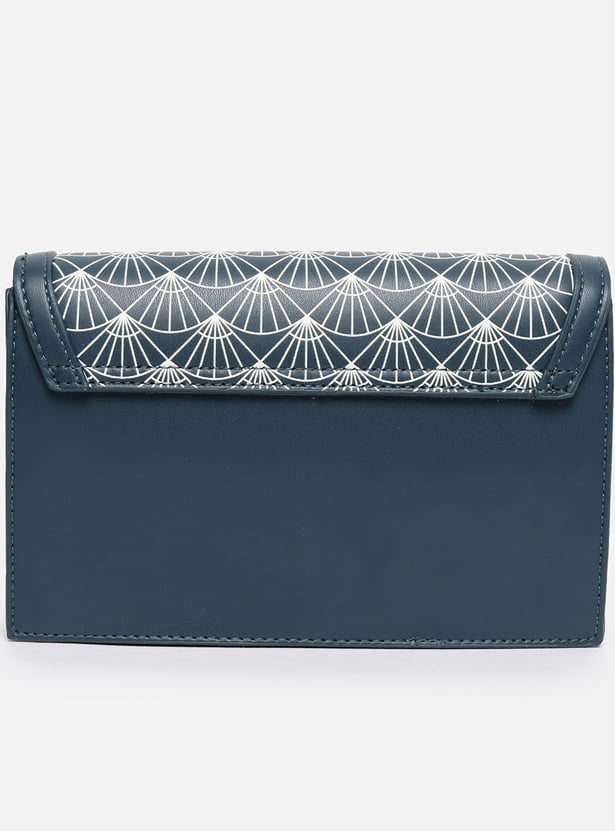 ALLEN SOLLY Geometric Print Sling Bag