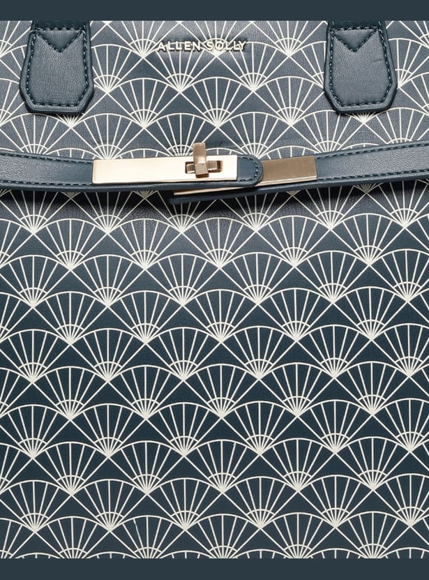 ALLEN SOLLY Geometric Print Laptop Bag
