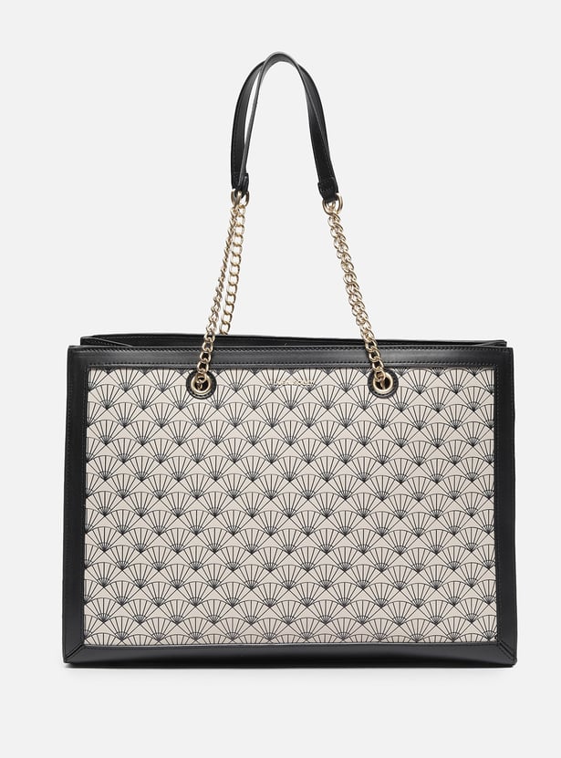 ALLEN SOLLY Geometric Print Laptop Bag