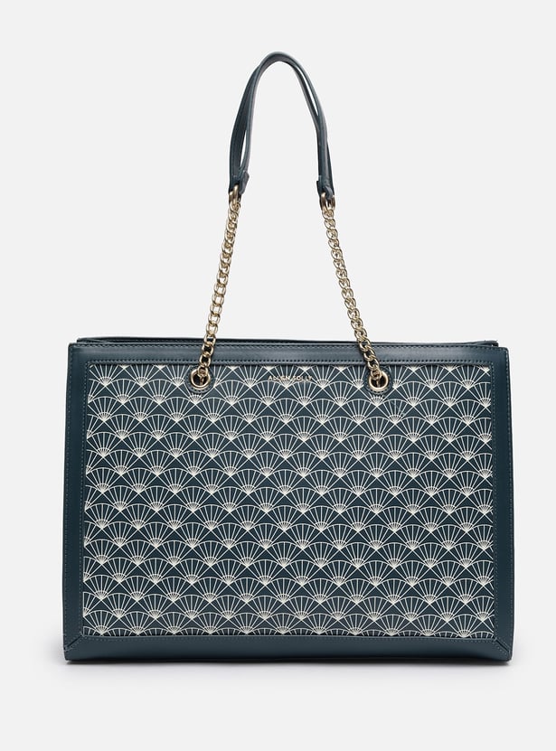 ALLEN SOLLY Geometric Print Laptop Bag