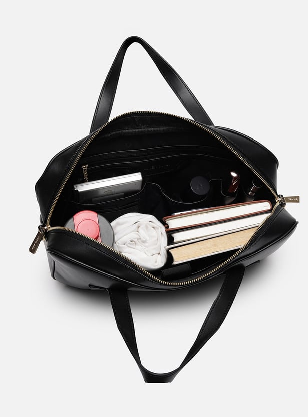 ALLEN SOLLY Geometric Print Laptop Bag