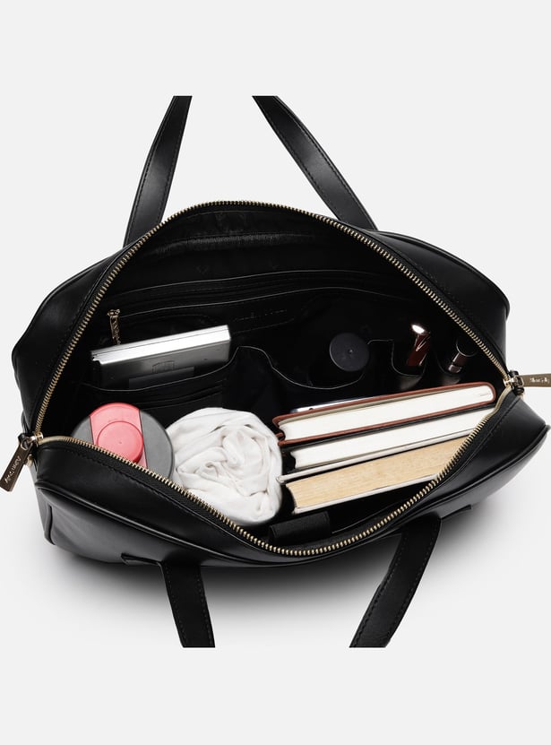 ALLEN SOLLY Geometric Print Laptop Bag