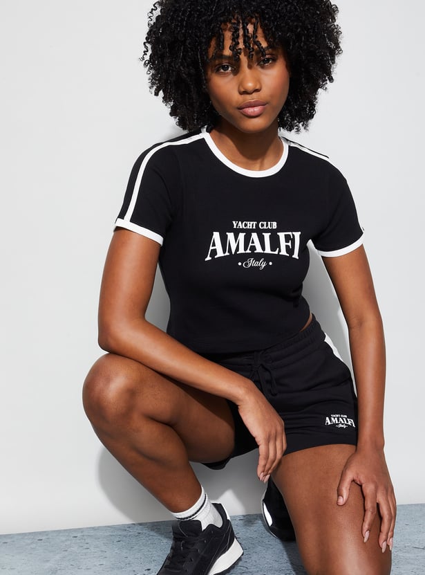 KAPPA Printed Crop T-shirt