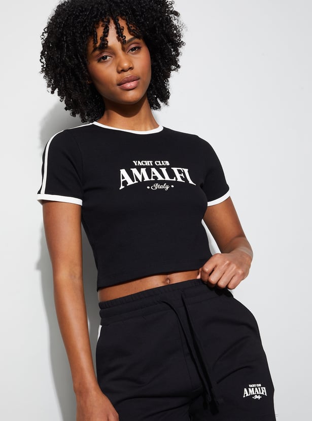 KAPPA Printed Crop T-shirt