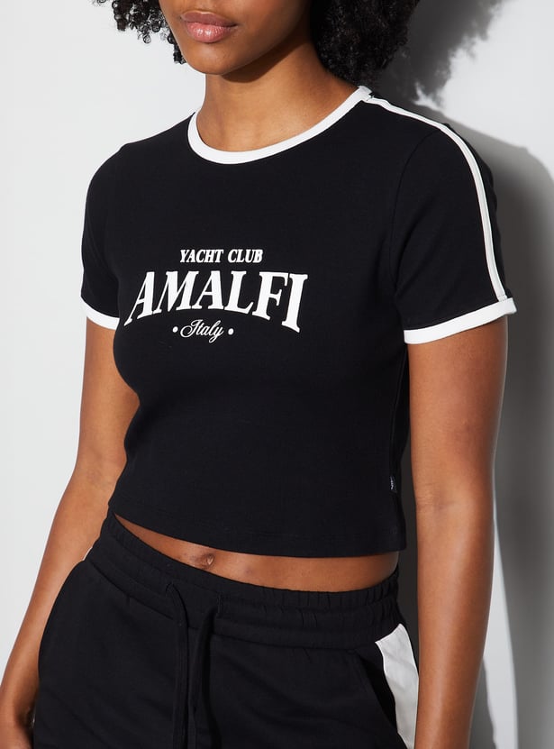 KAPPA Printed Crop T-shirt