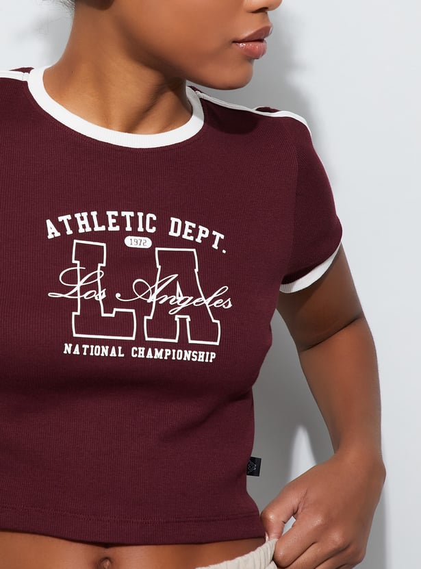 KAPPA Printed Crop T-shirt