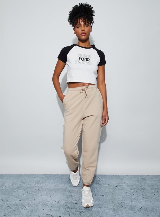 KAPPA Printed Cropped T-shirt