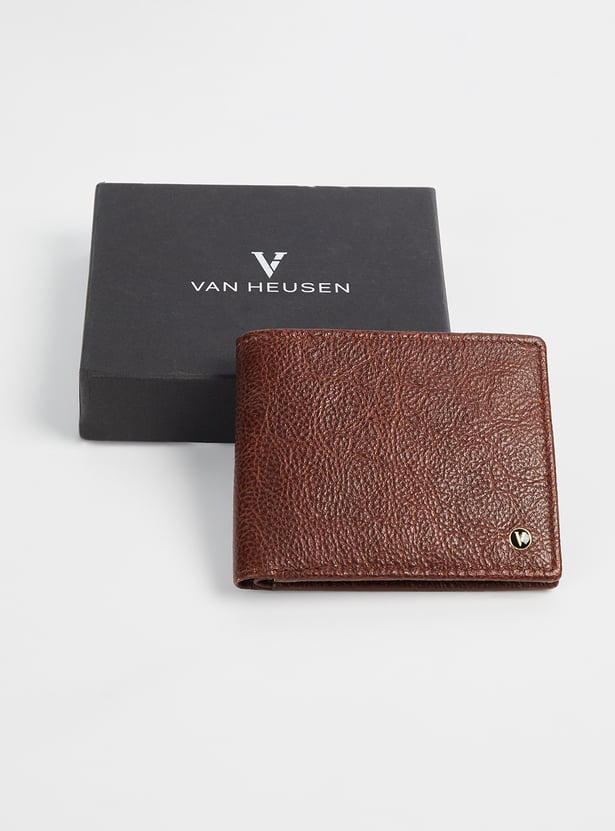 VAN HEUSEN Textured Leather Bi-Fold Wallet