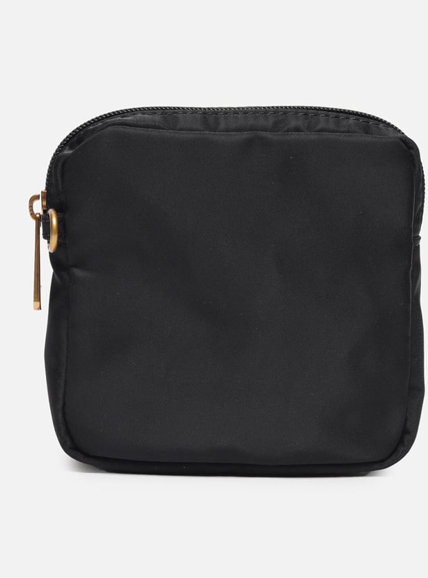 VAN HEUSEN Monogram Print Shoulder Bag with Pouch