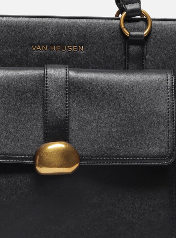 VAN HEUSEN Solid Shoulder Bag with Pouch
