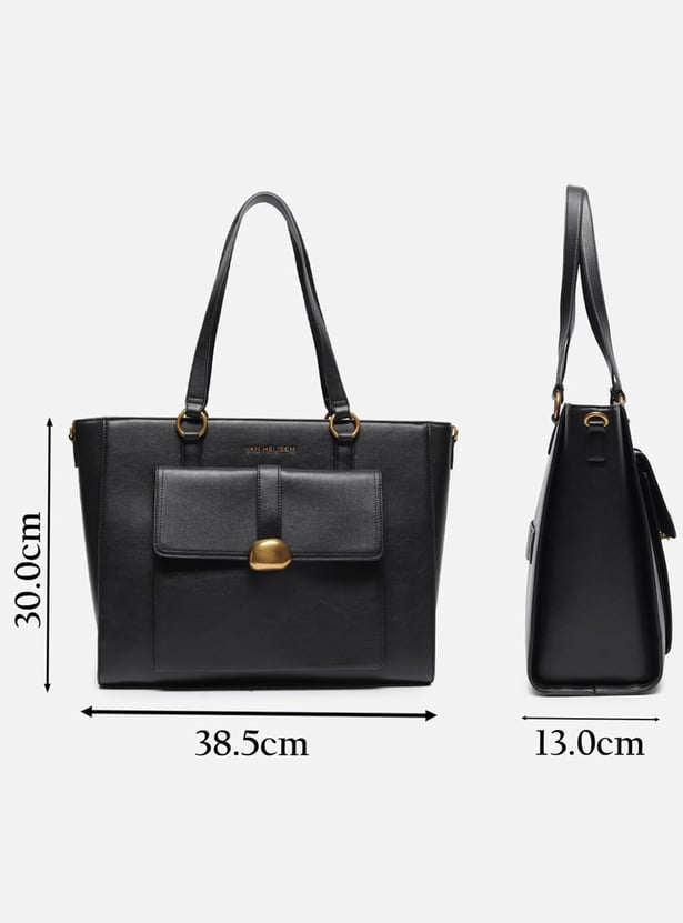 VAN HEUSEN Solid Shoulder Bag with Pouch