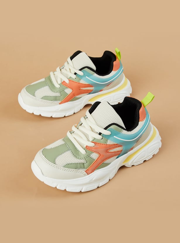FAME FOREVER Boys Contrast Overlay Sneakers